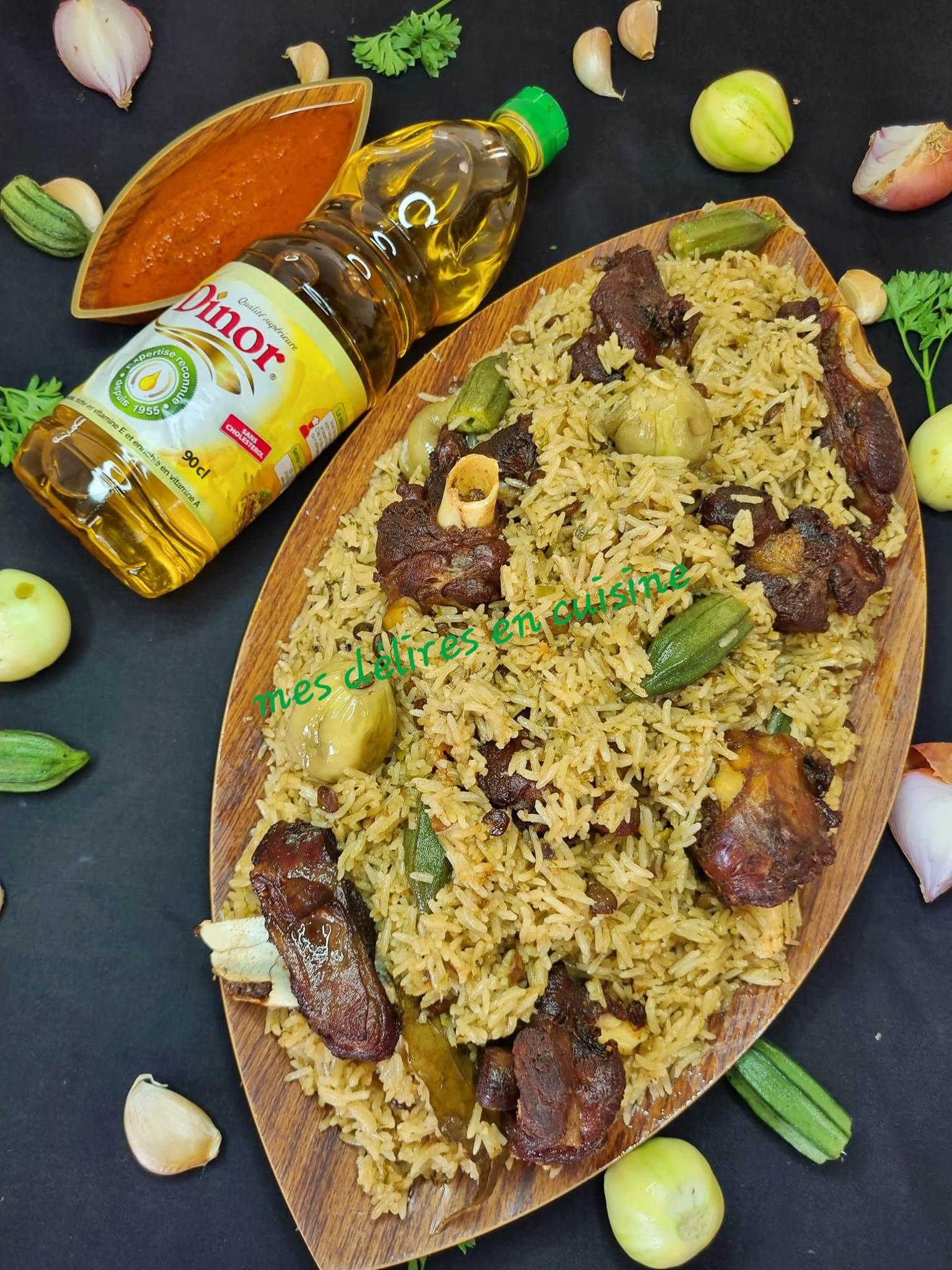 Riz soumara (afitin) à la viande de bœuf : un plat riche en saveurs