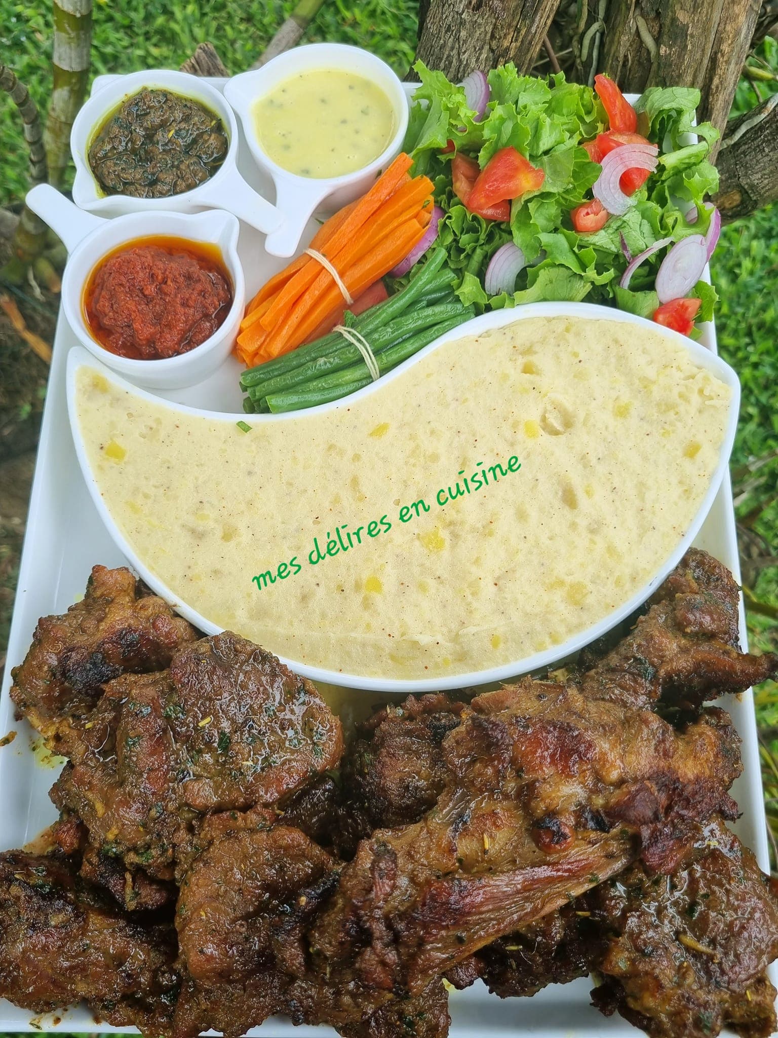 Mouton braisé, purée et légumes : recette complète