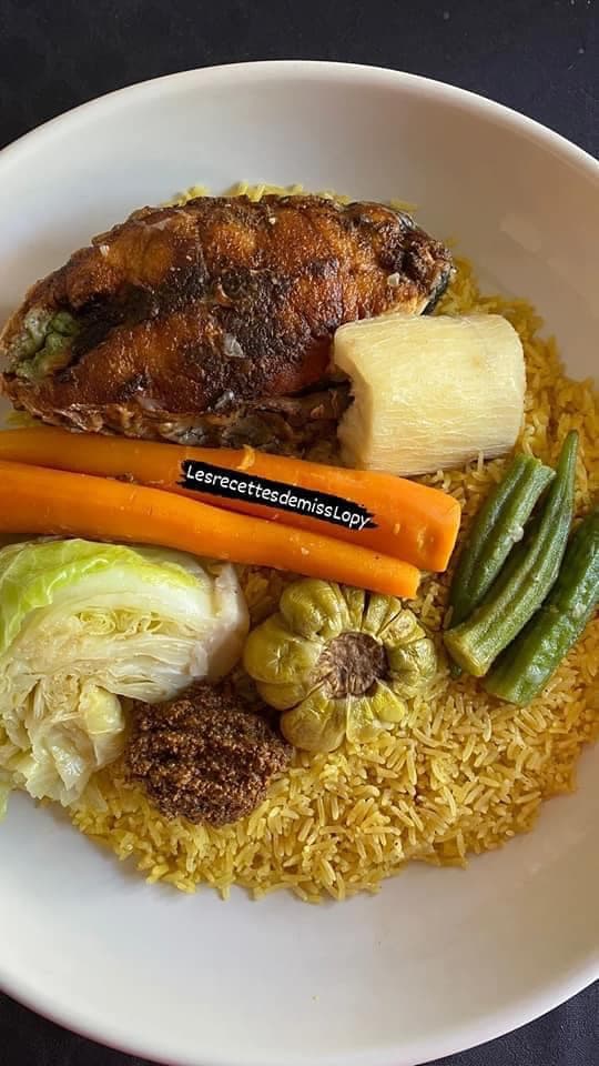 Tchep jaune aux poissons : recette sénégalaise
