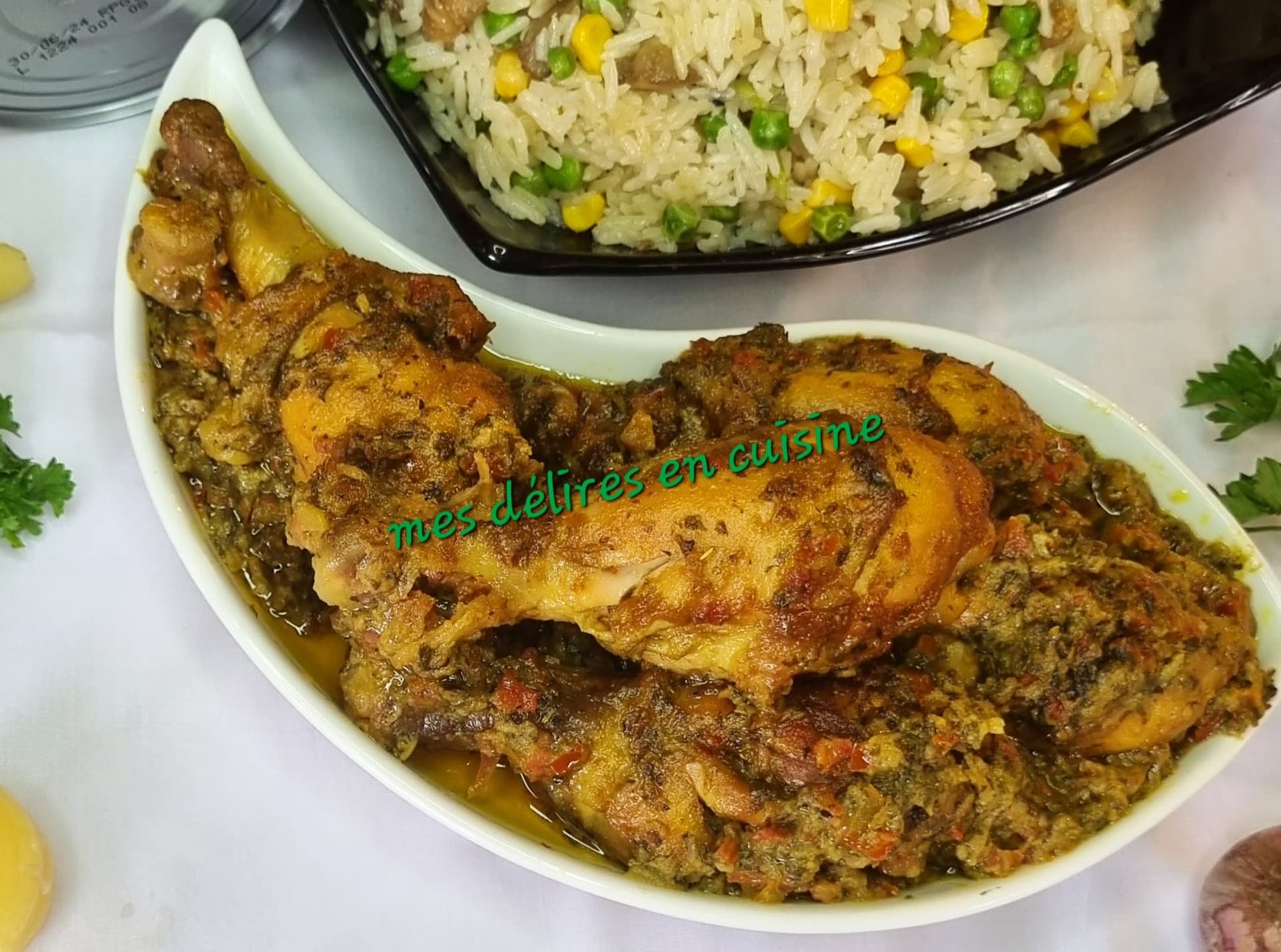 Pilons de poulet au four et riz aux légumes : un régal by Lolo