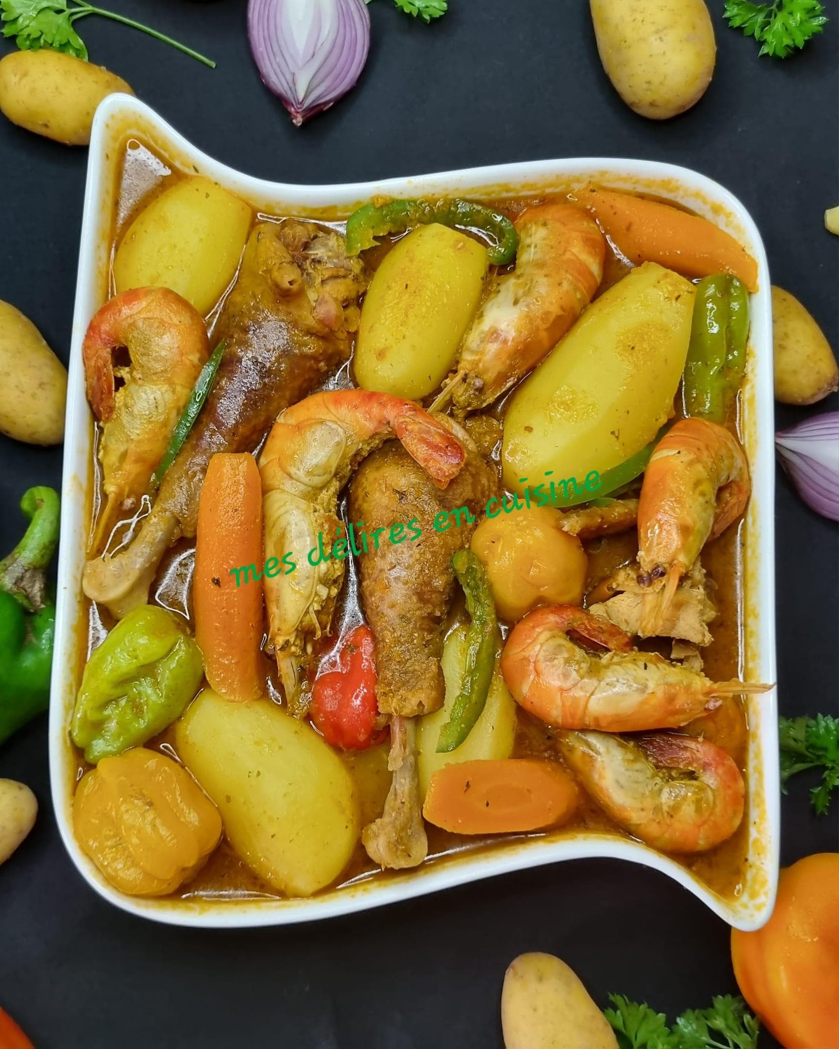 Bouillon de poulet fumé aux écrevisses : recette