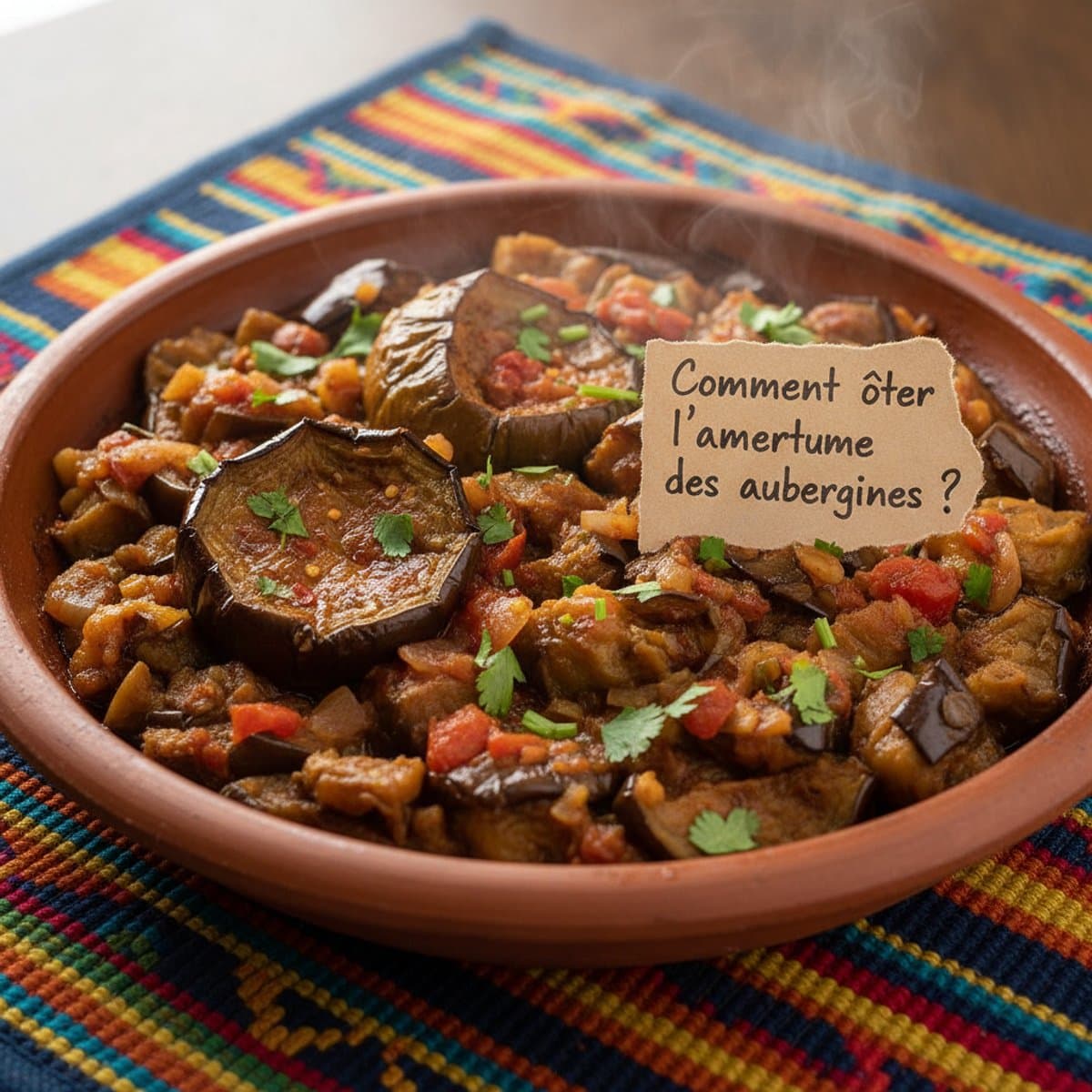 Comment ôter l'amertume des aubergines?