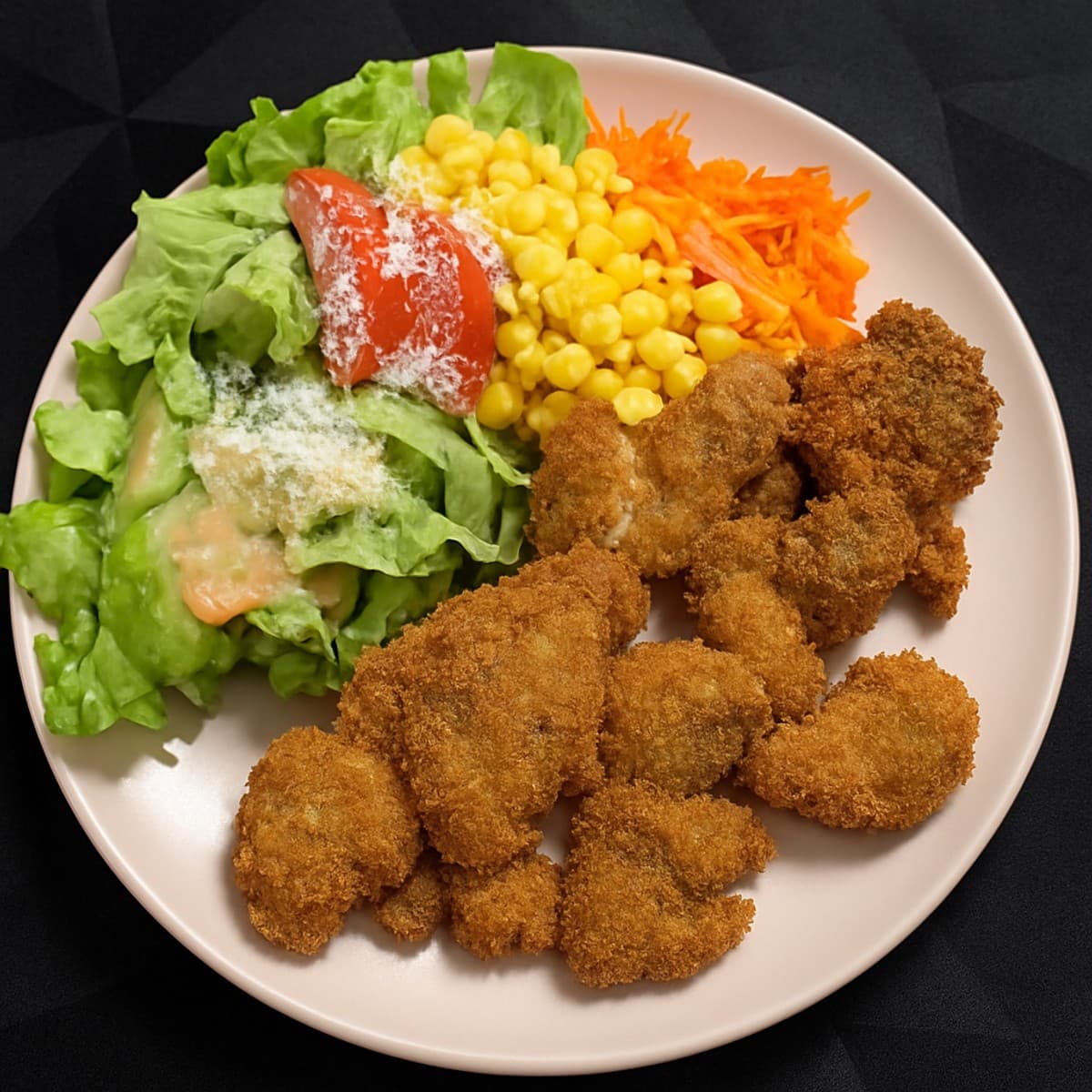 Chiken pop’s salade vinaigrette coco