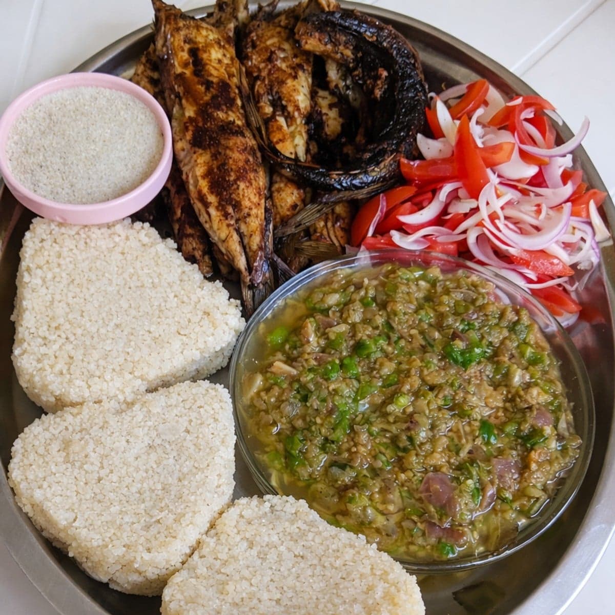 Attiéké Poisson Fumé