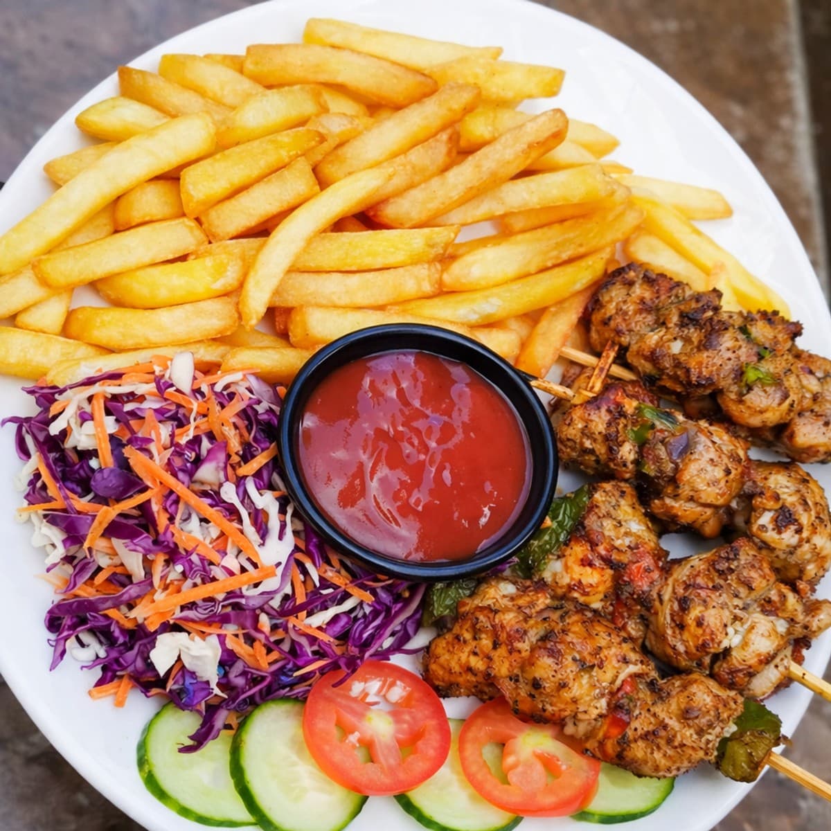 Brochettes de blanc de poulet : recette en sauce