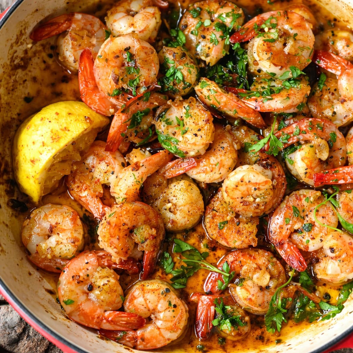 Crevettes au beurre