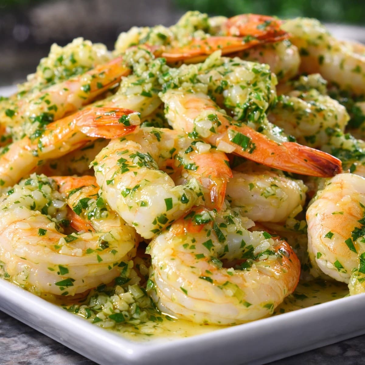 Crevettes sautées à l’ail