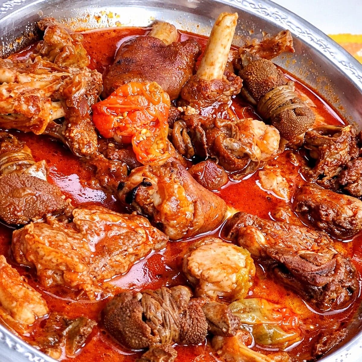 De la soupe de patteset têteettripes de mouton