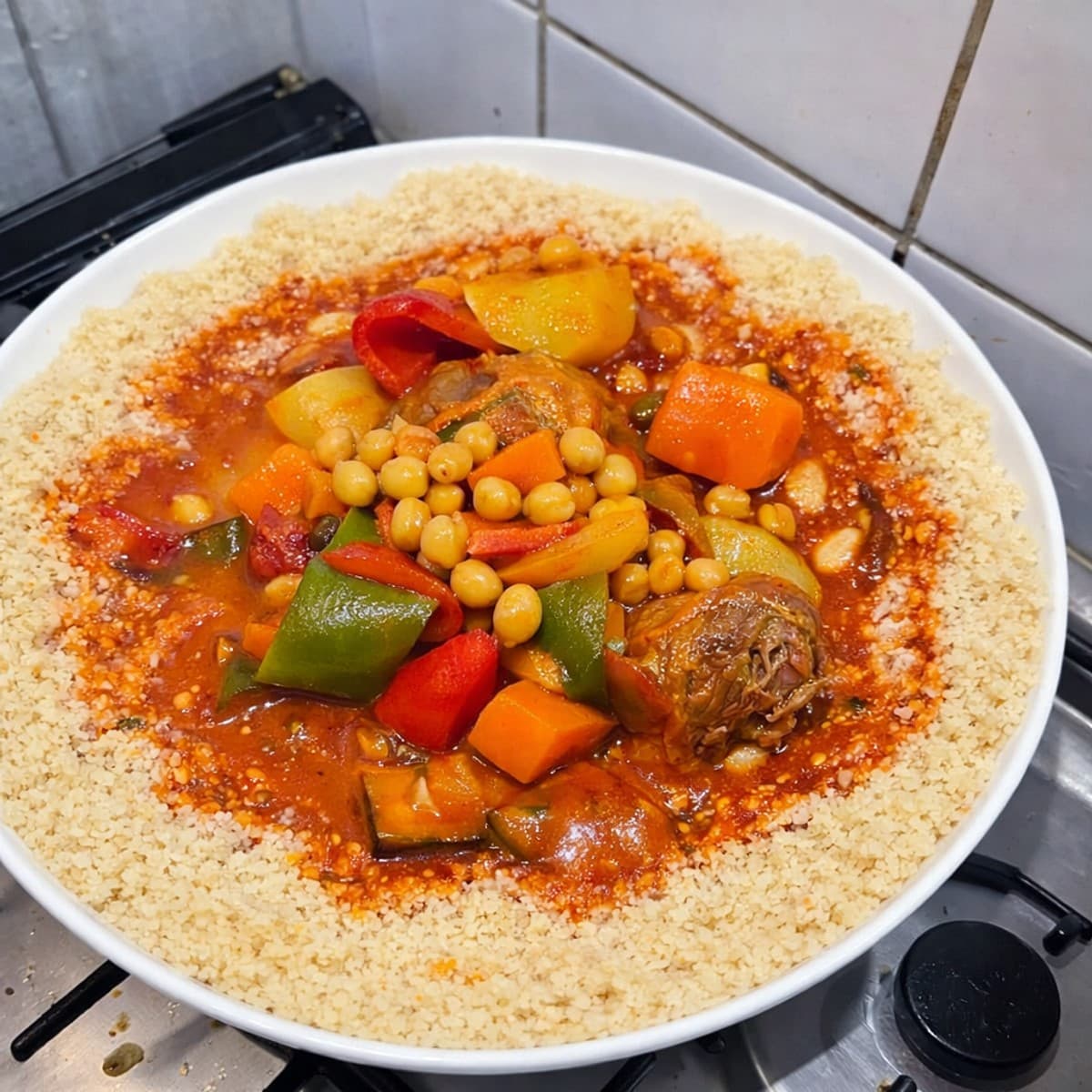 Couscous au poulet et légumes
