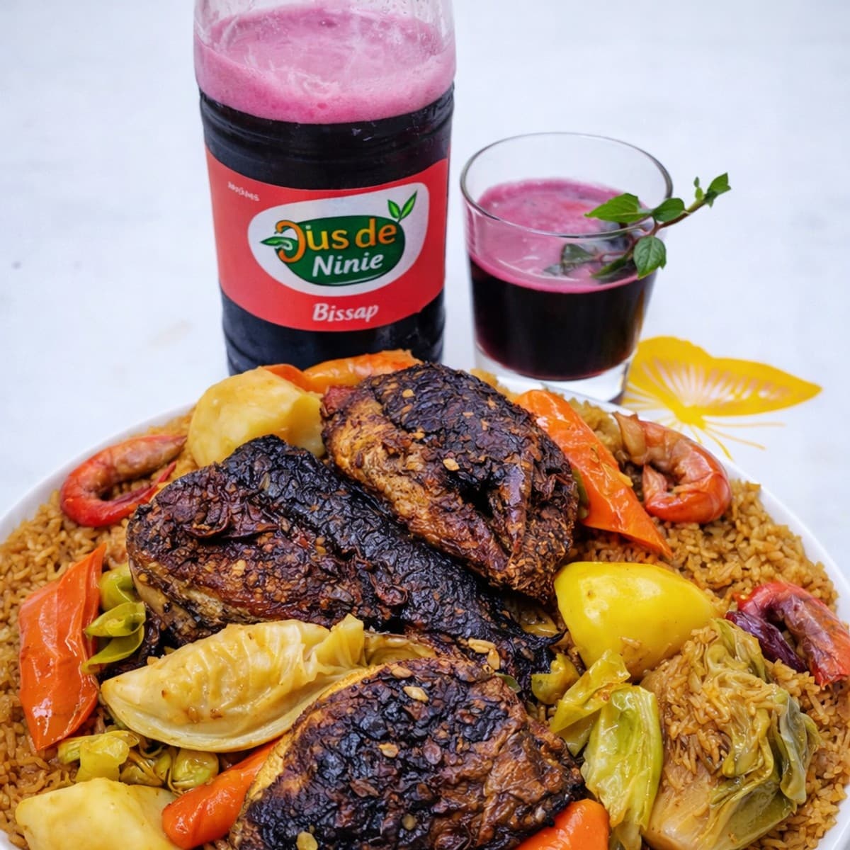 Délicieux tchep au poisson