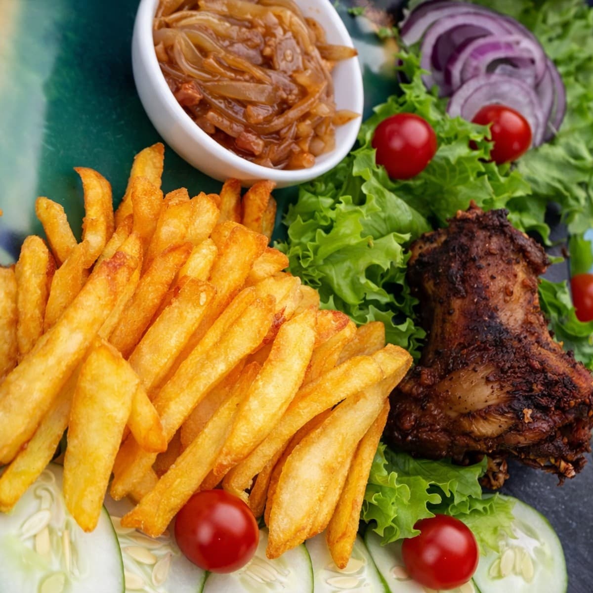Des frites au curcuma