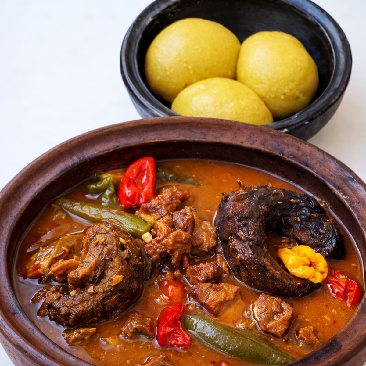 Du foutou à la sauce claire