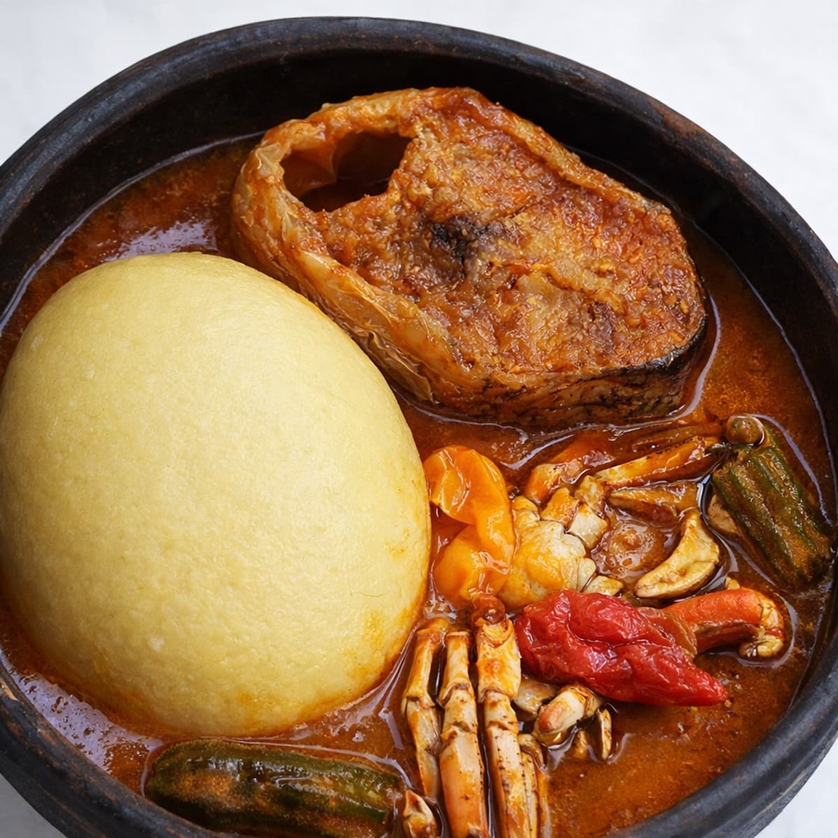 Du foutou igname à la sauce claire 😍