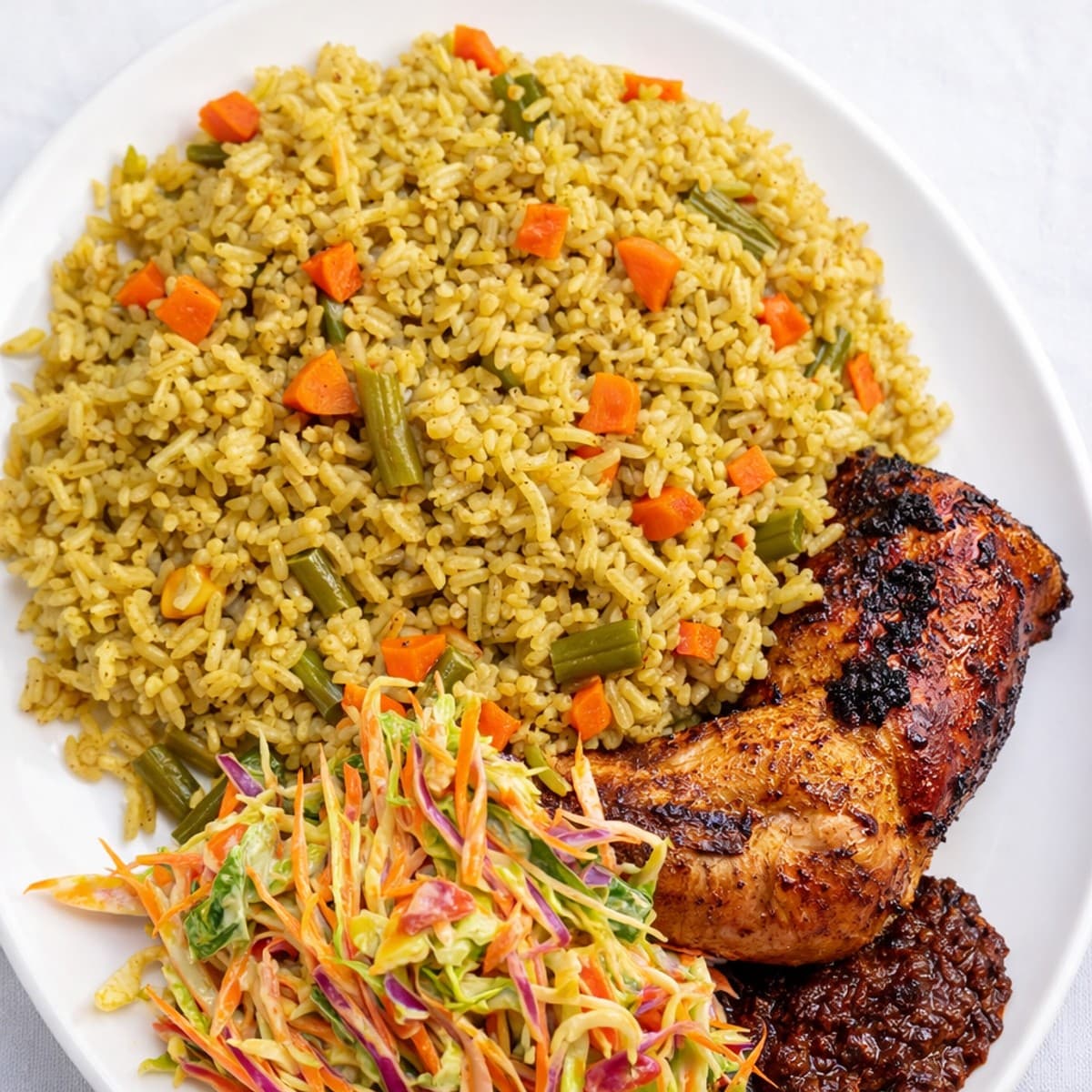 Du riz gras cuisiné avec l’assaisonnement « la fournée » de Les marinades de ninie