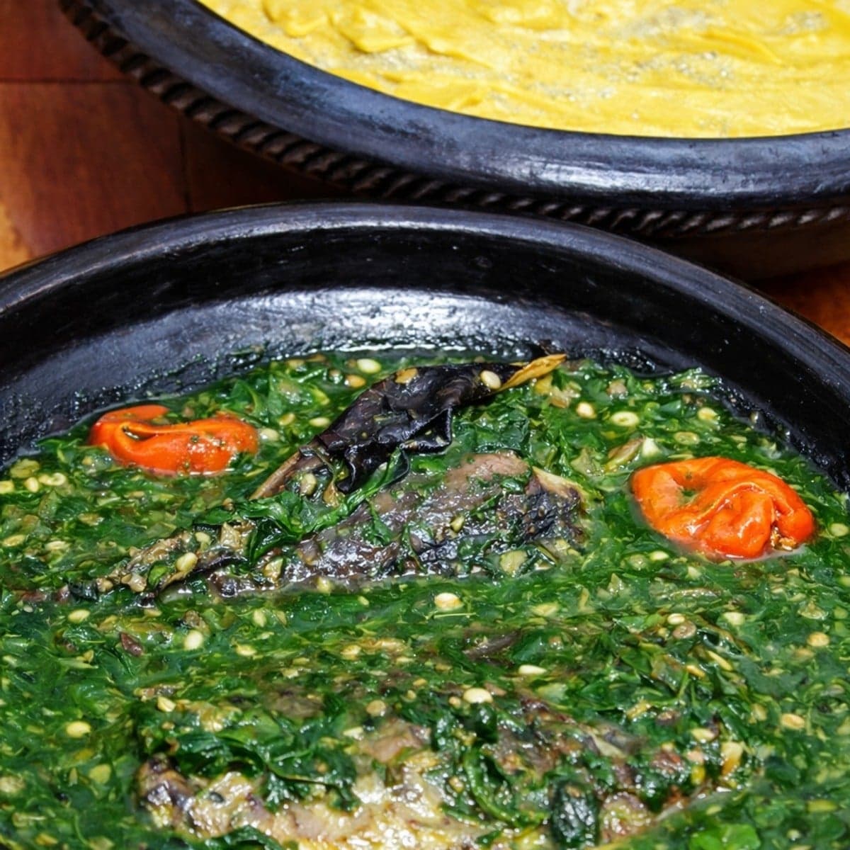 Feuille de kporikporigo feat gombo frais