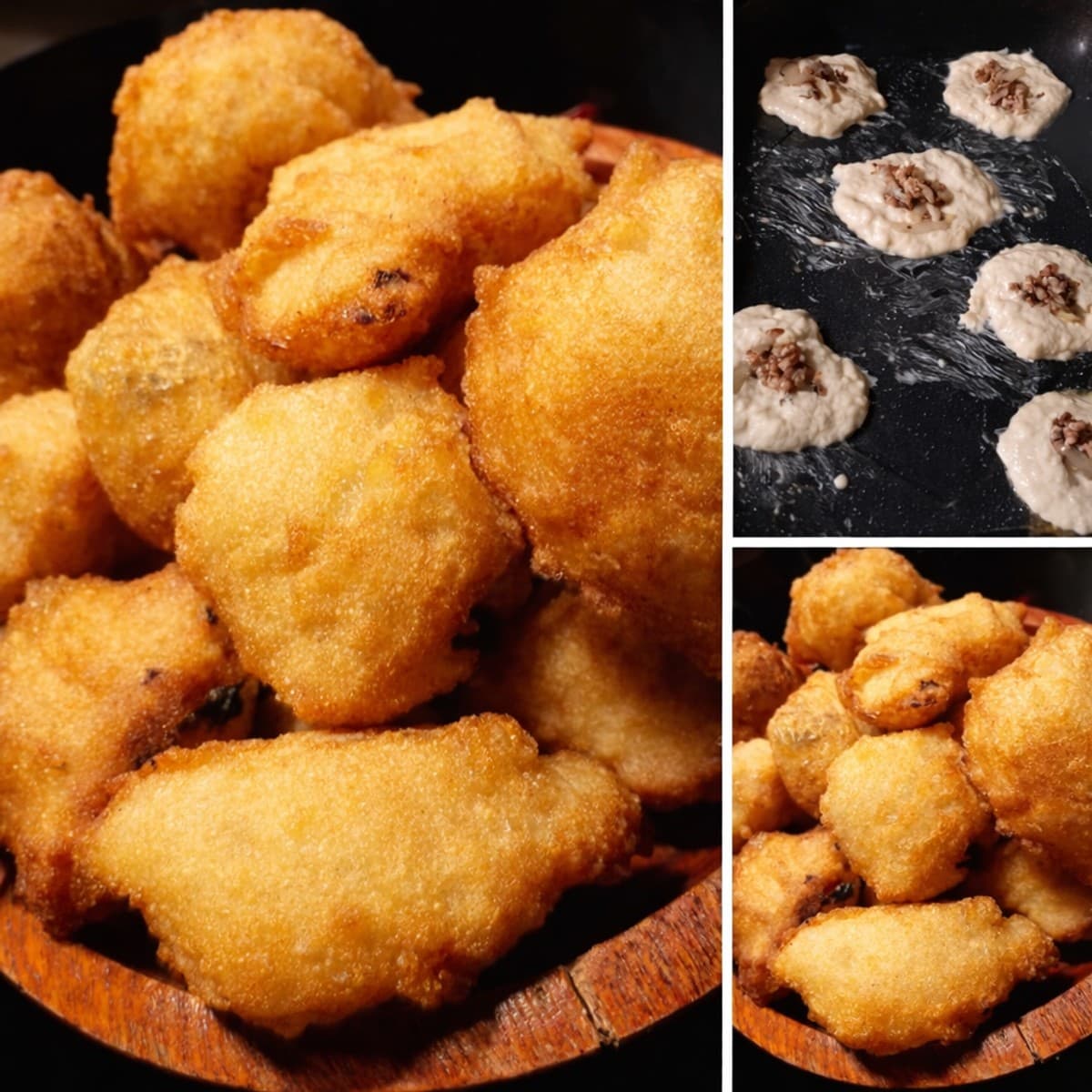 Beignets salés farcis au thon.