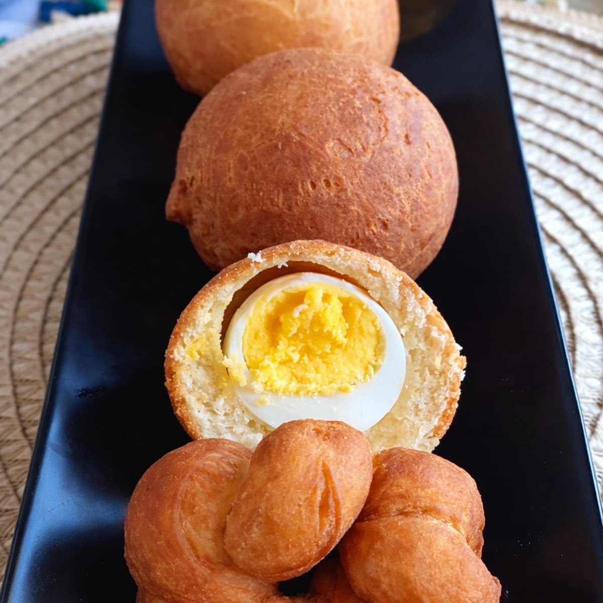 Beignets surprises aux œufs durs