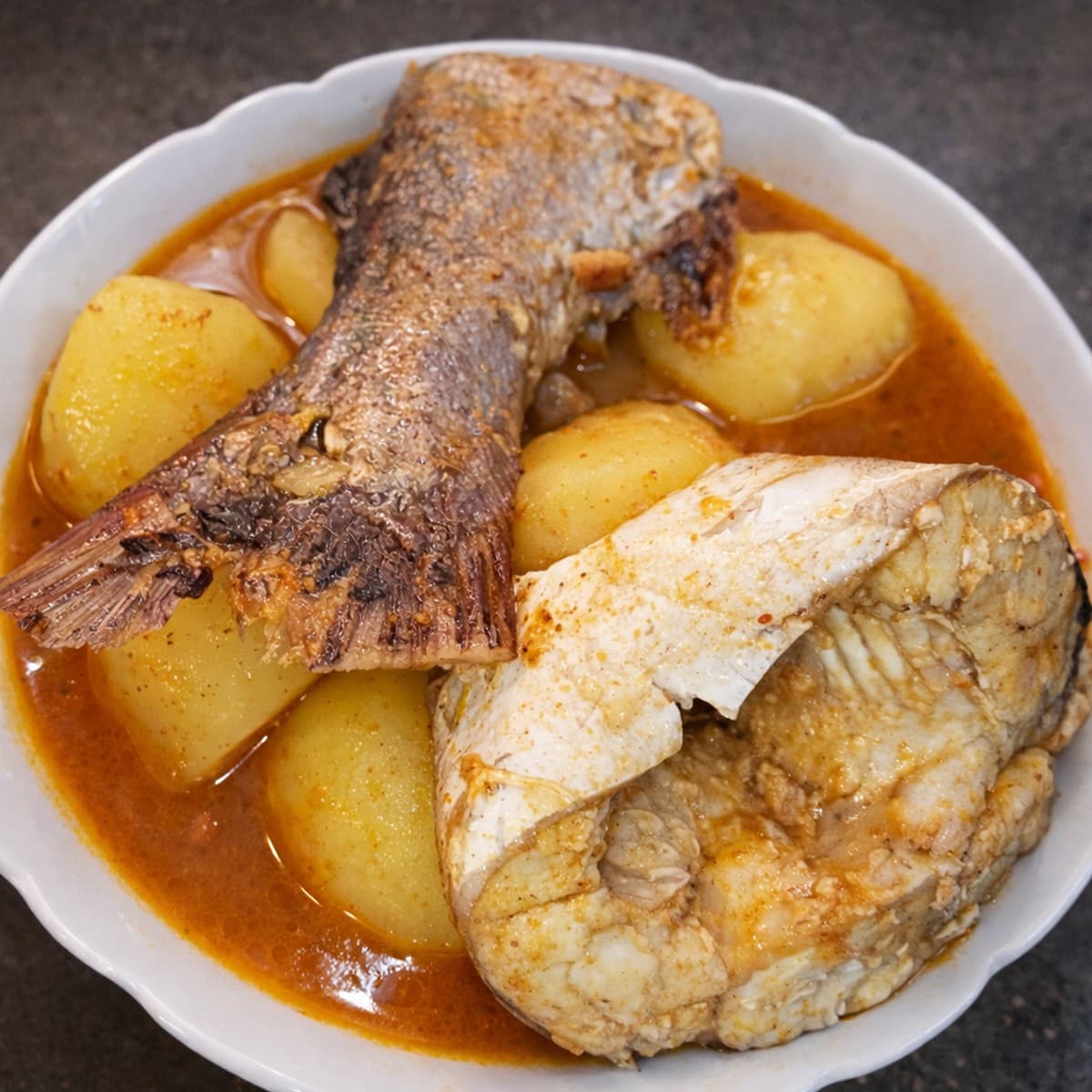 Bouillon pommes de terre et machoiron : recette