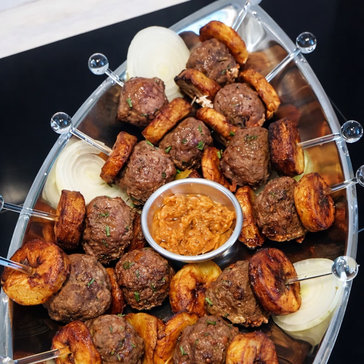 Boulette de bœuf et son Pims