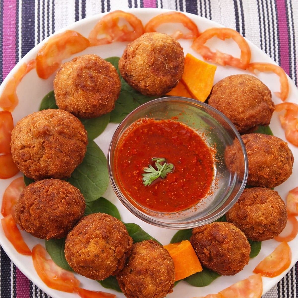 Boulettes de pommes de terre au poisson
