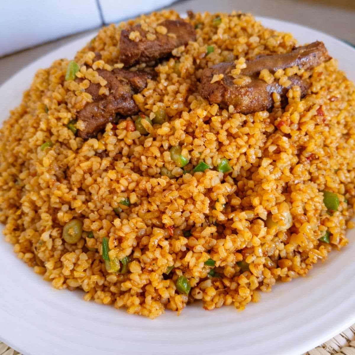 Boulgour au gras : recette africaine