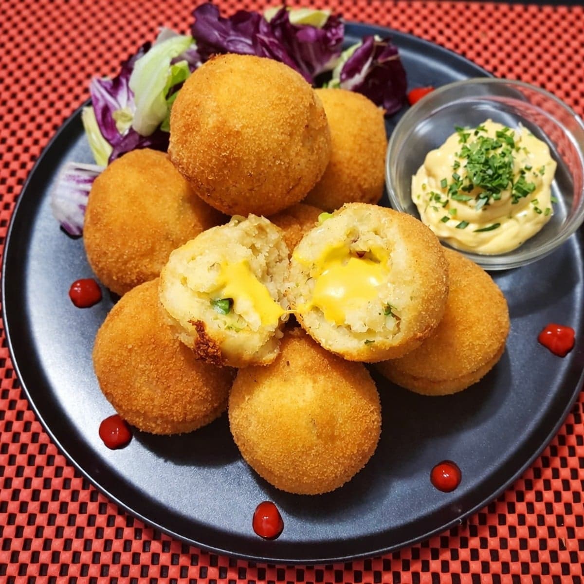 Croquettes d’igname fondant au chedar