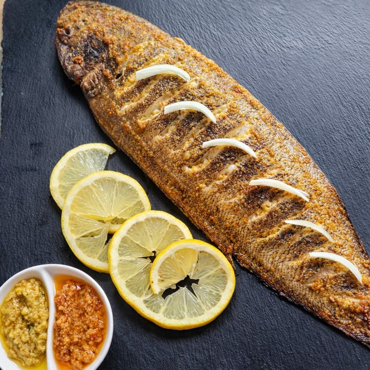 De la sole grillée