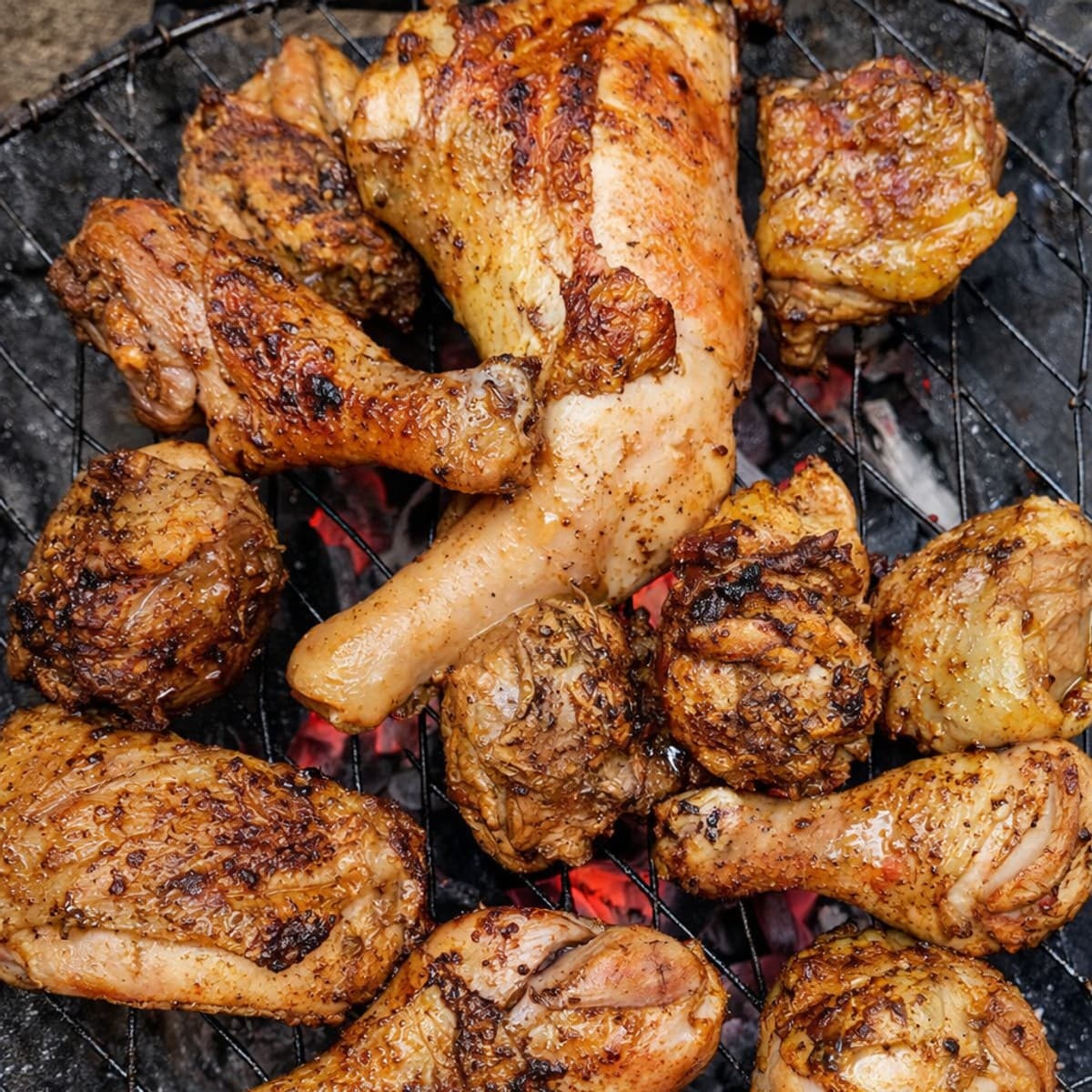 Du poulet braisé avec l’assaisonnement la fournée de Les marinades de ninie
