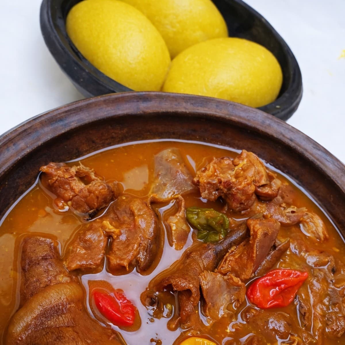 Foutou à la sauce claire délicieuse : recette