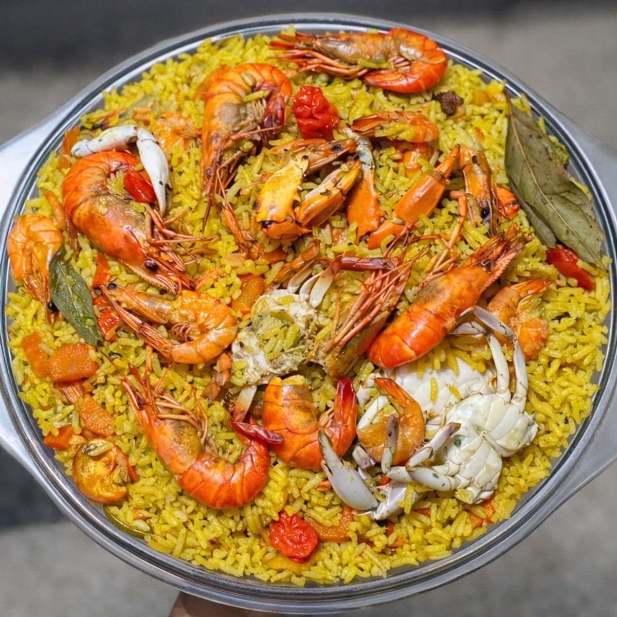 Riz au curry aux fruits de mer