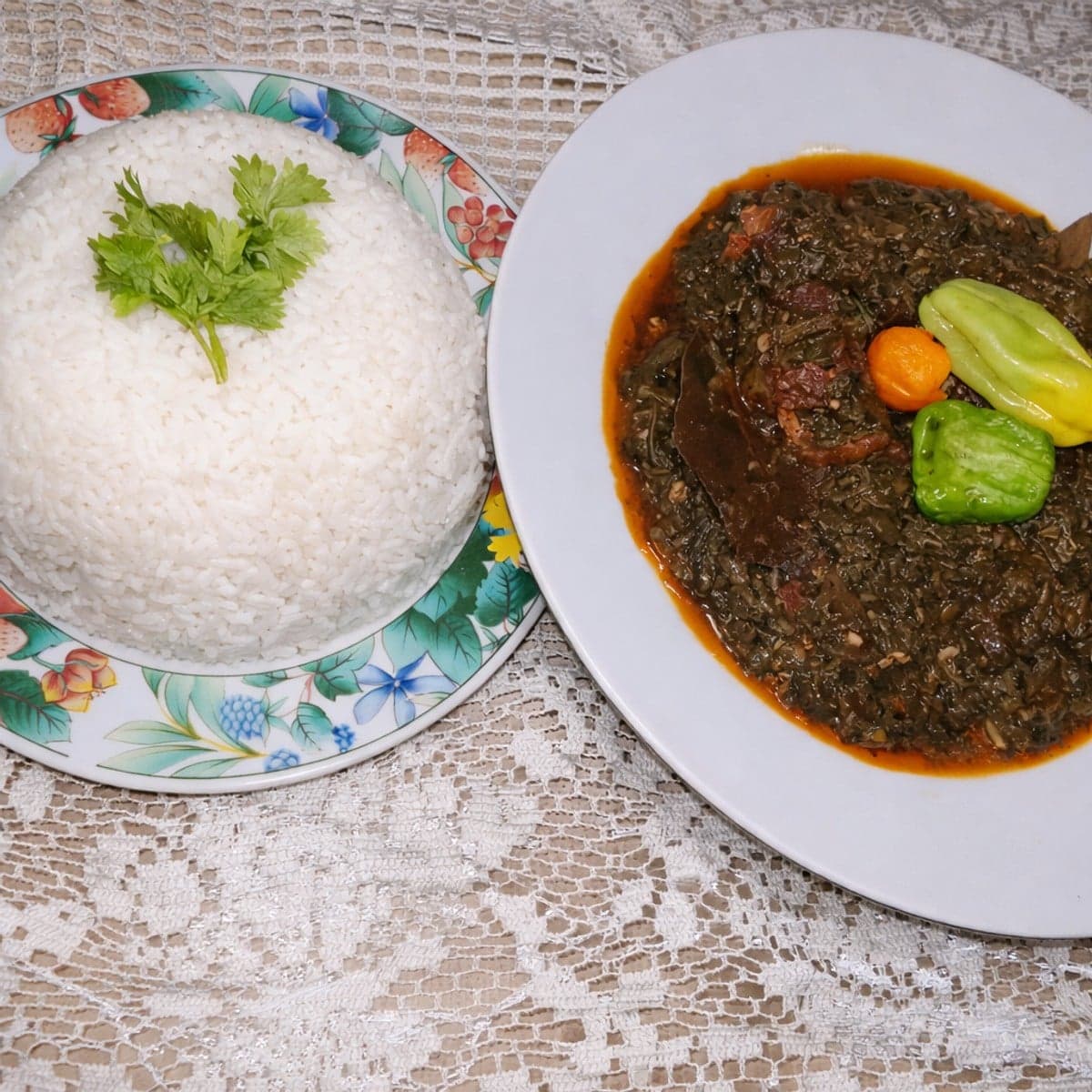 Sauce feuille au boeuf à ma façon