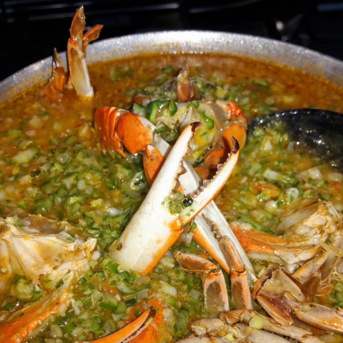 Sauce gombo aux crabes