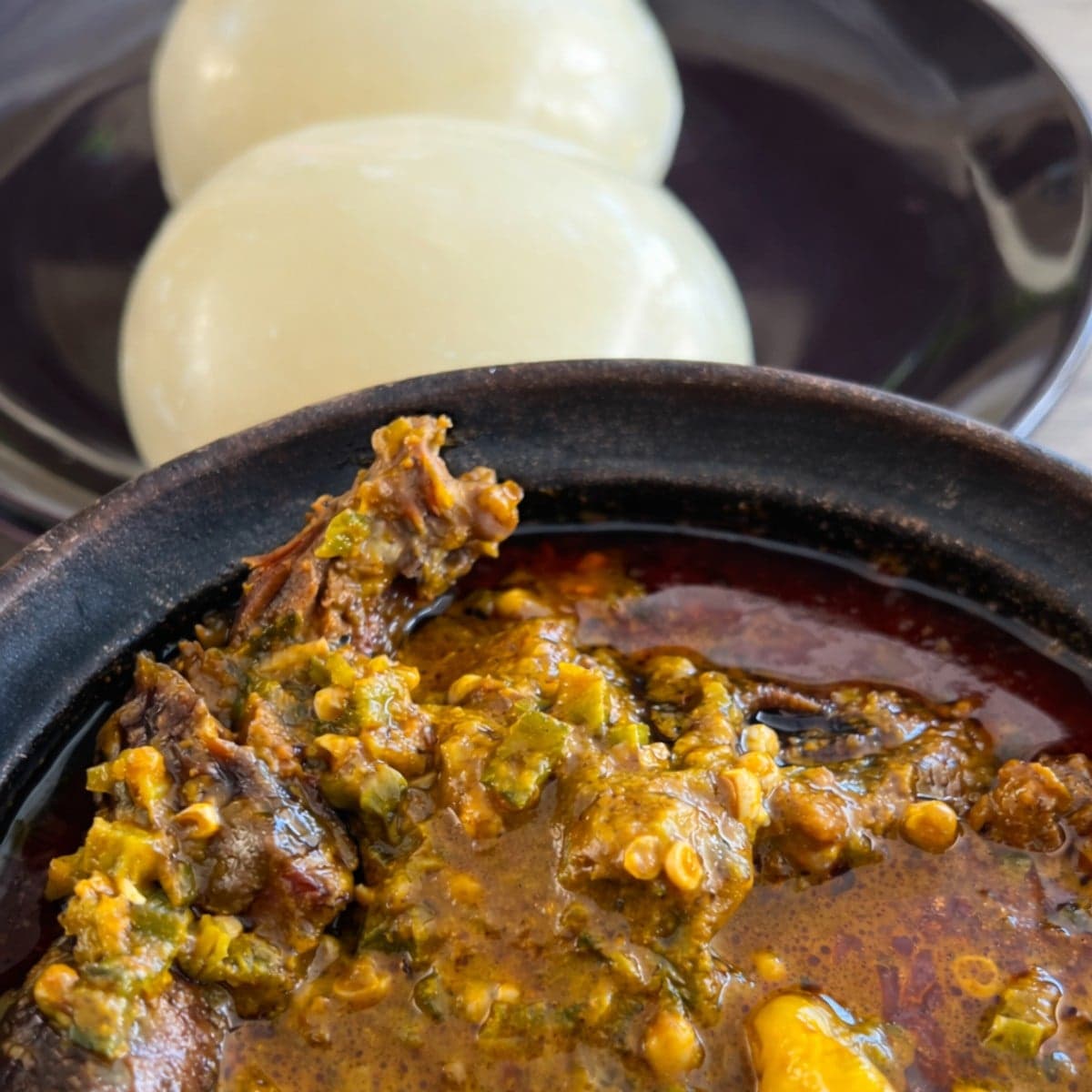 Sauce graine feat gombo frais