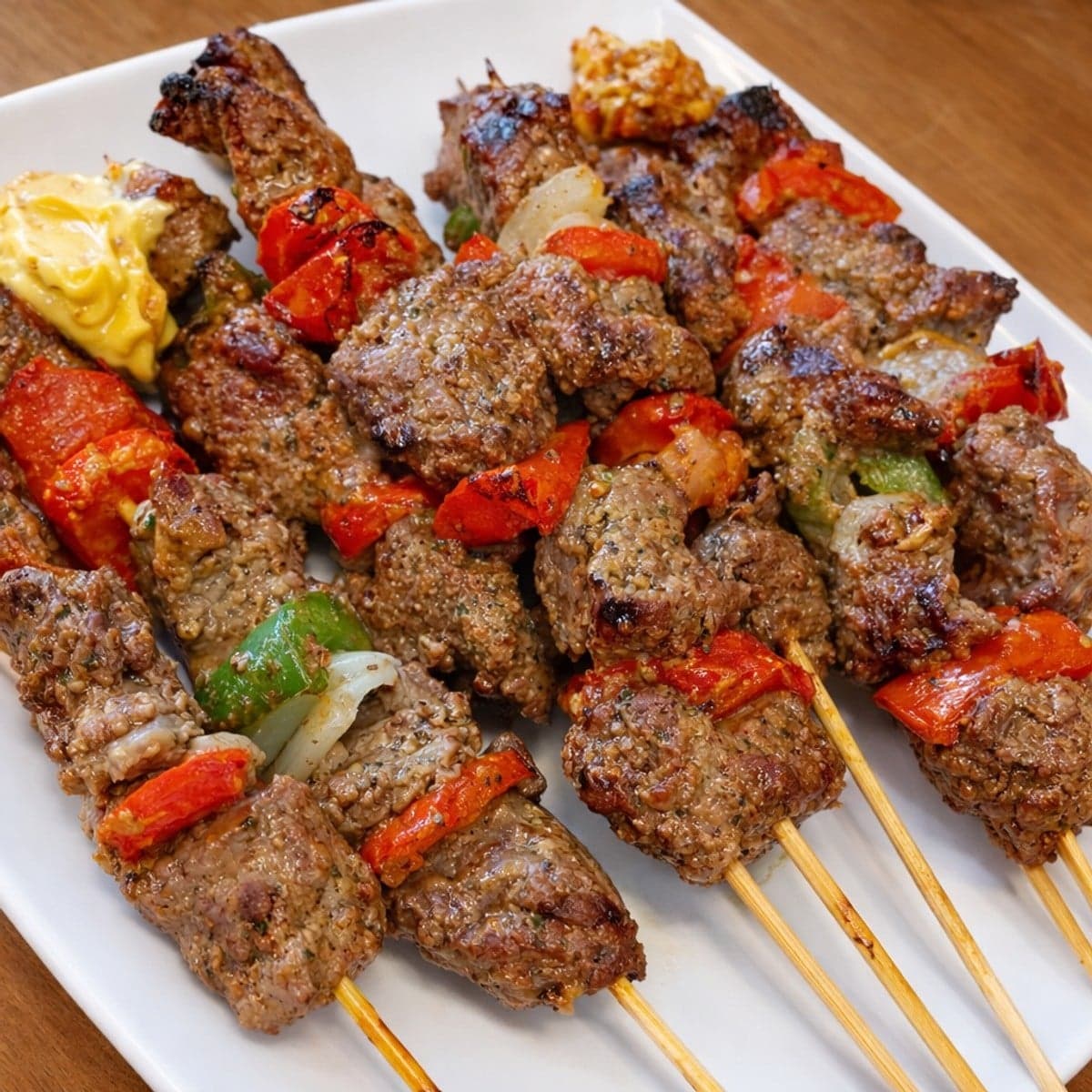 Savoureuses brochettes de boeuf