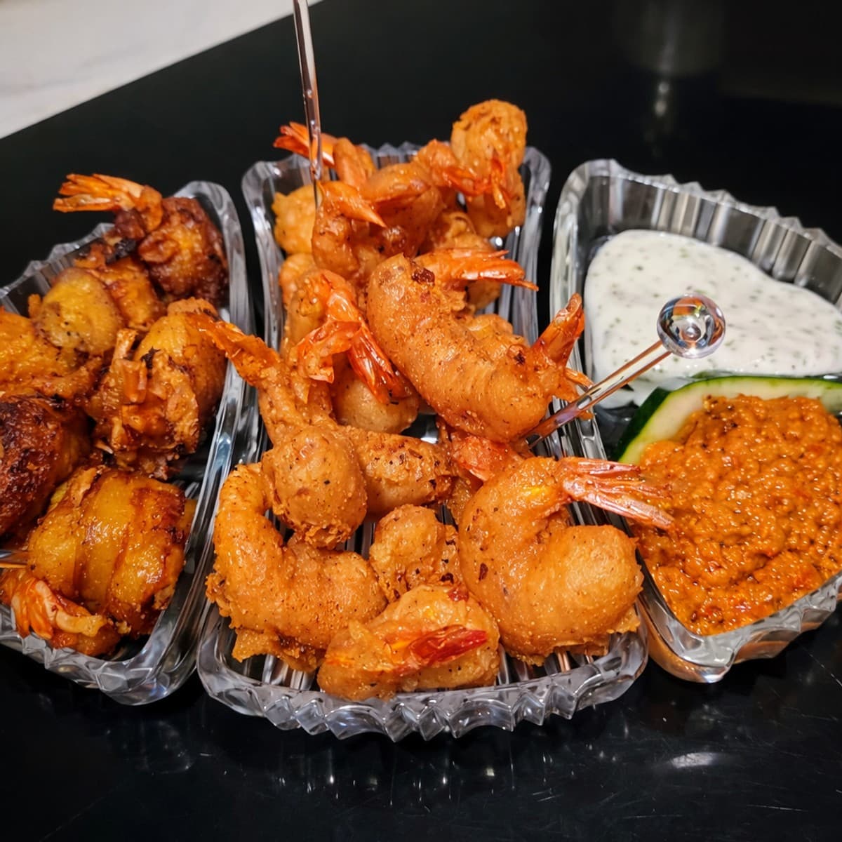 Savoureux beignets de crevettes