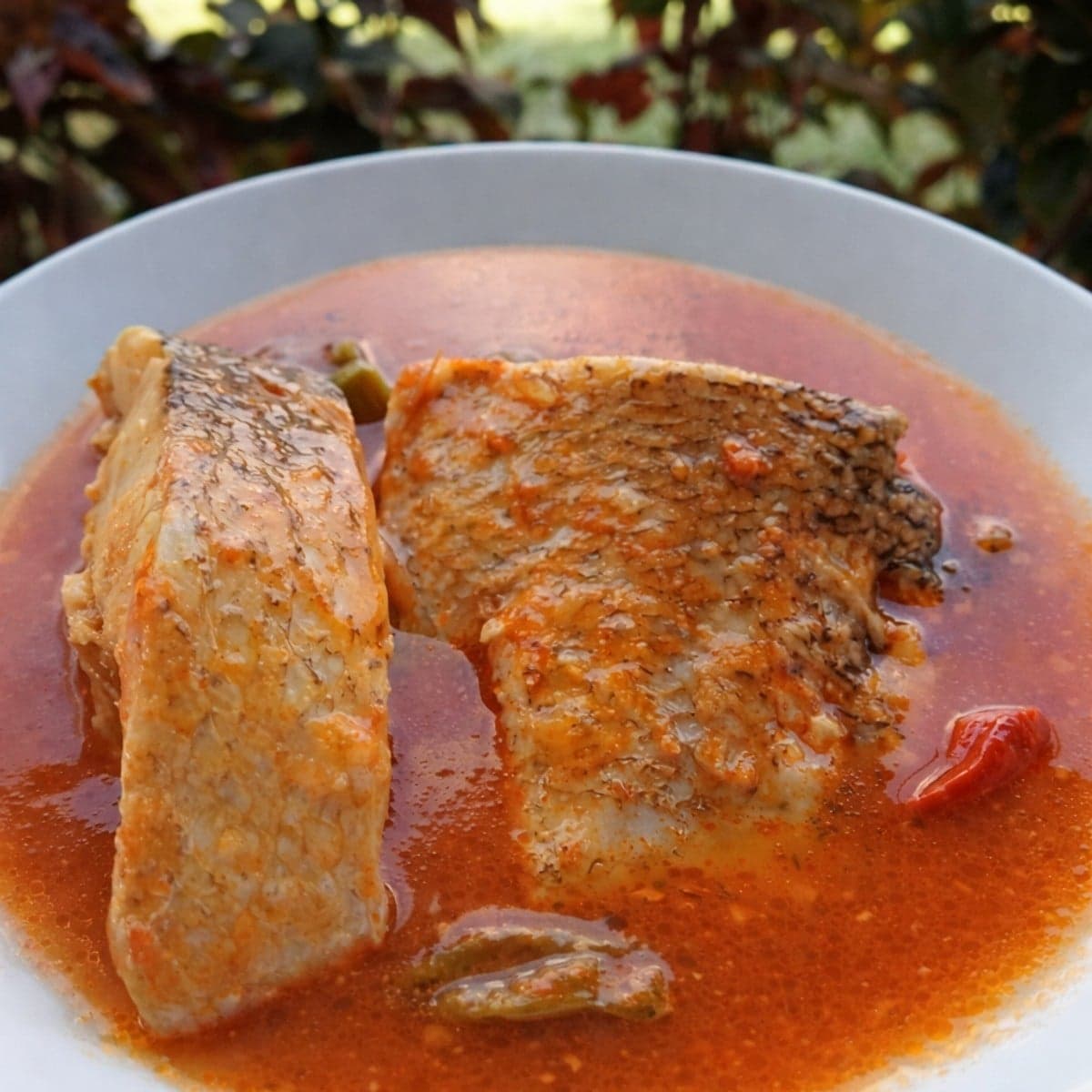 Une soupe de poisson a l’ivoirienne.