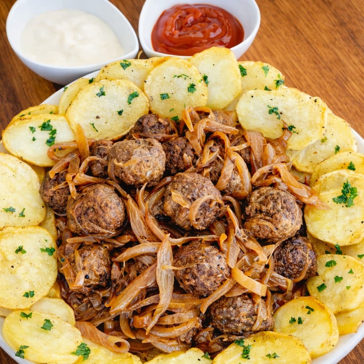 Yassa de boulettes de viande