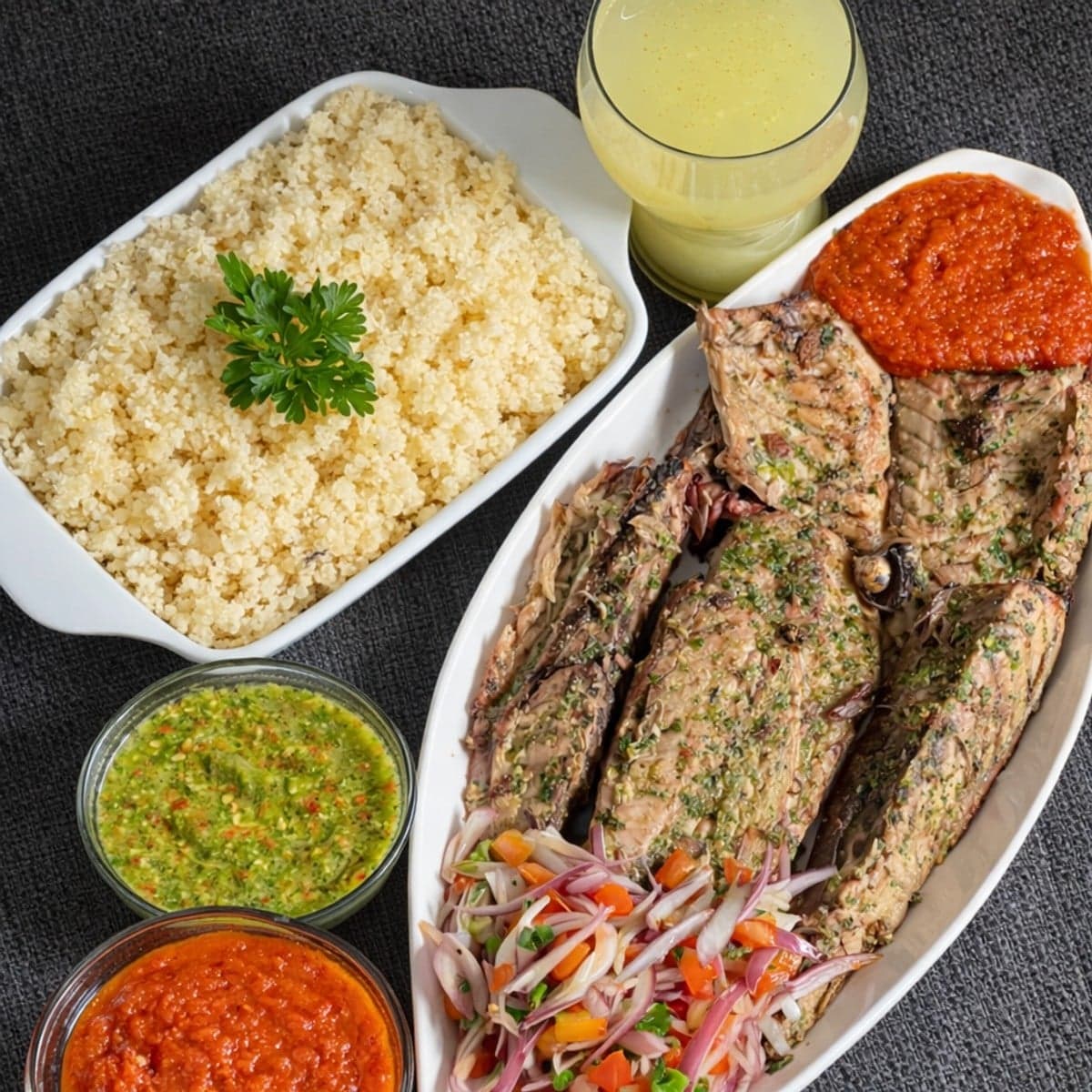 Attiéké poisson fumé : recette ivoirienne