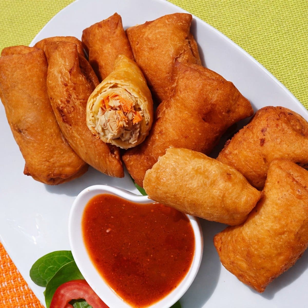 Beignets farcis de patates douces ou nems sénoufo