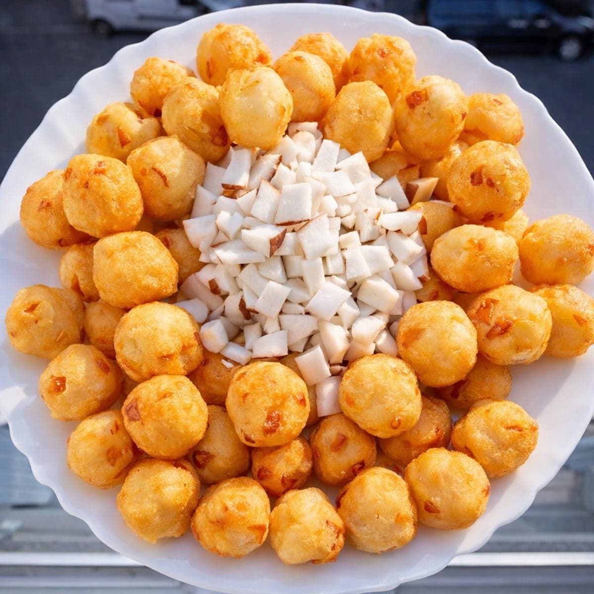Boules de manioc au coco ou AgbaClaclo