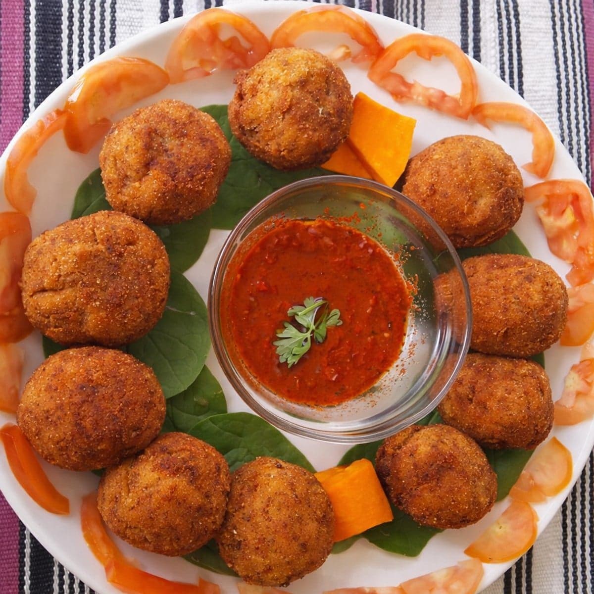 Boulette de pomme de terre au poisson