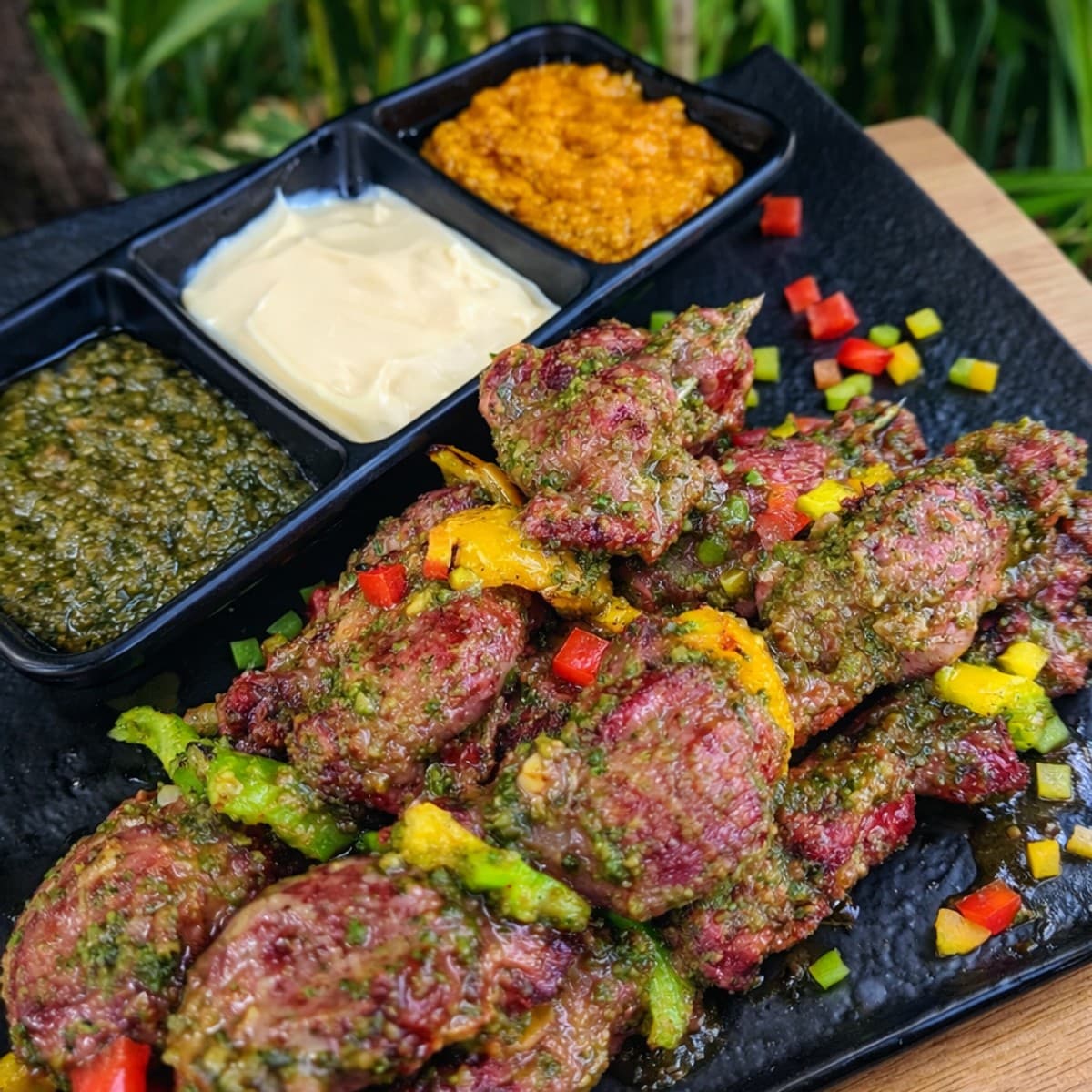 Brochettes de gesiers et ses invités