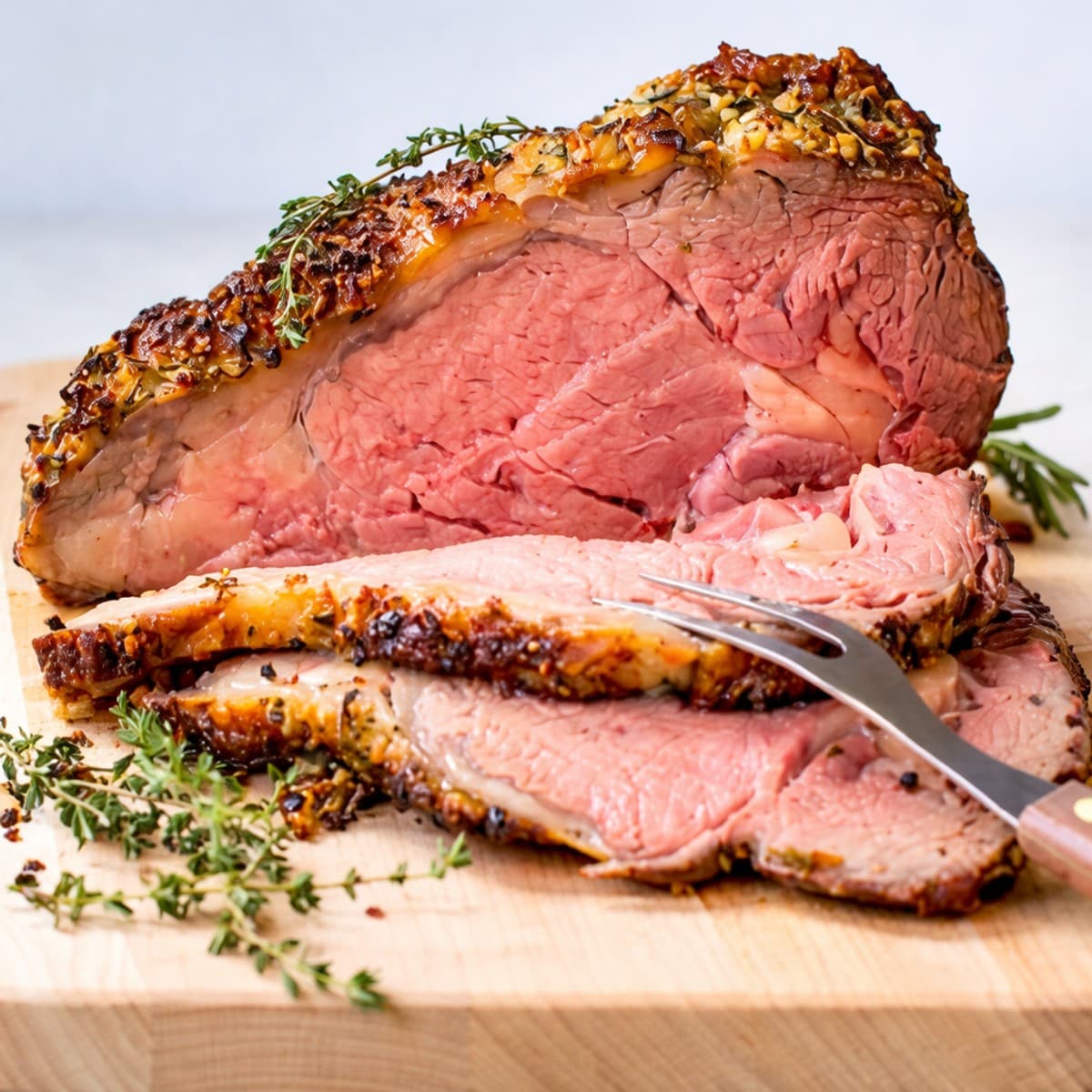 Côte de bœuf à l’ail et aux fines herbes
