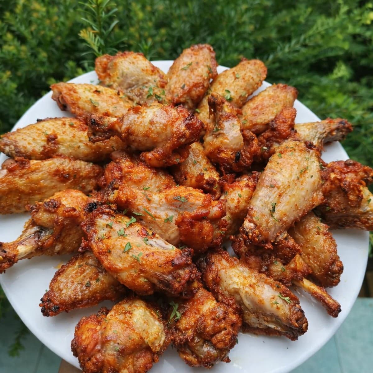 Des ailes de poulet frits