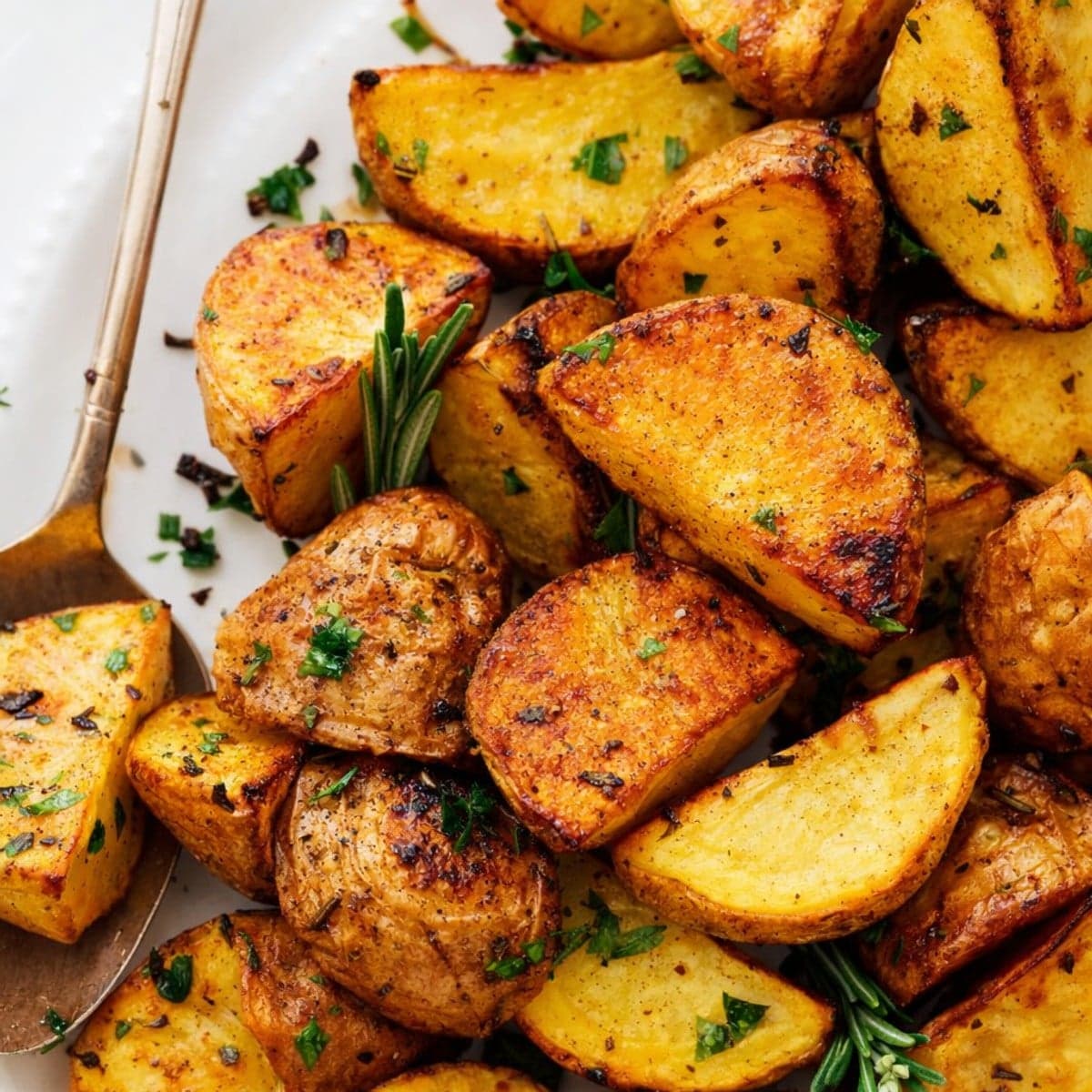 Des pommes de terre sautés au four
