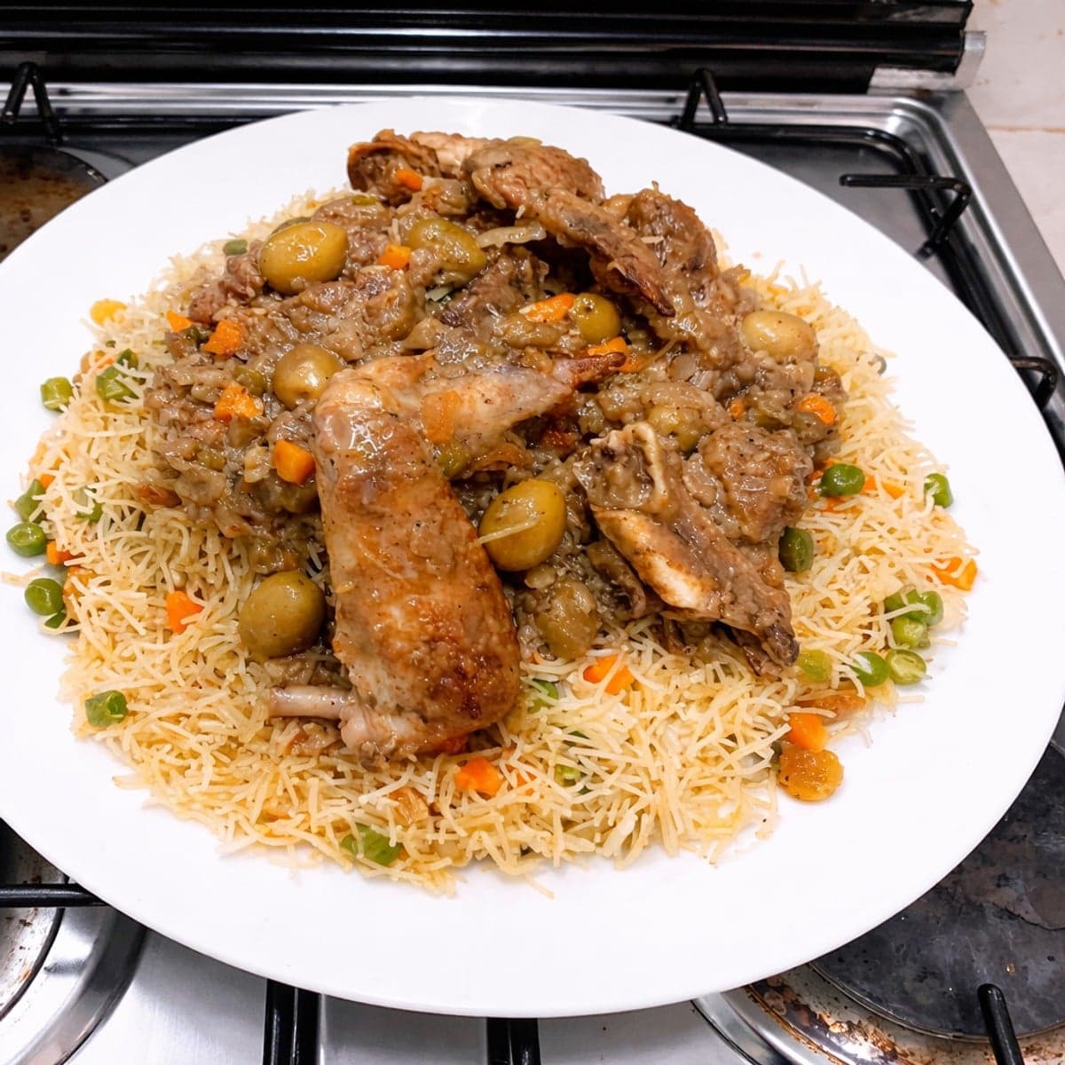 Des vermicelles au poulet