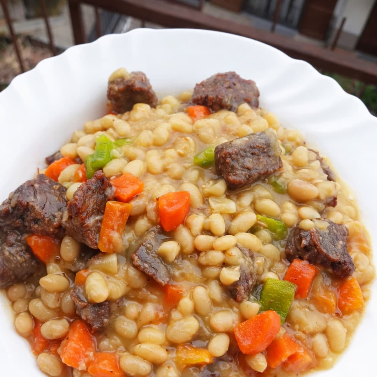 Haricot blanc à la viande de bœuf