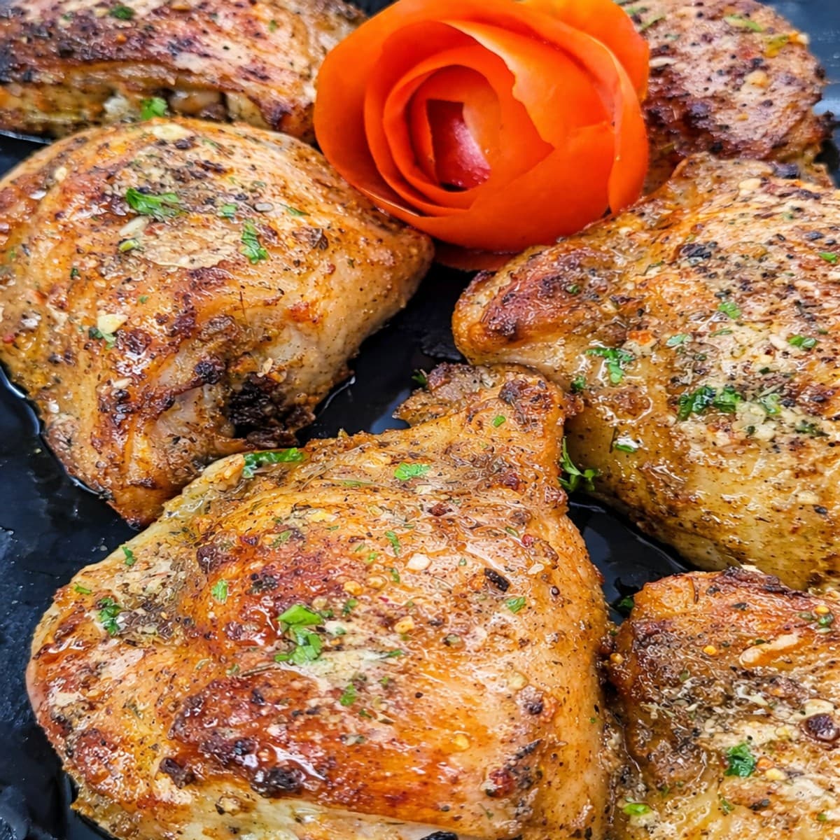 Haut de cuisses de poulet au four