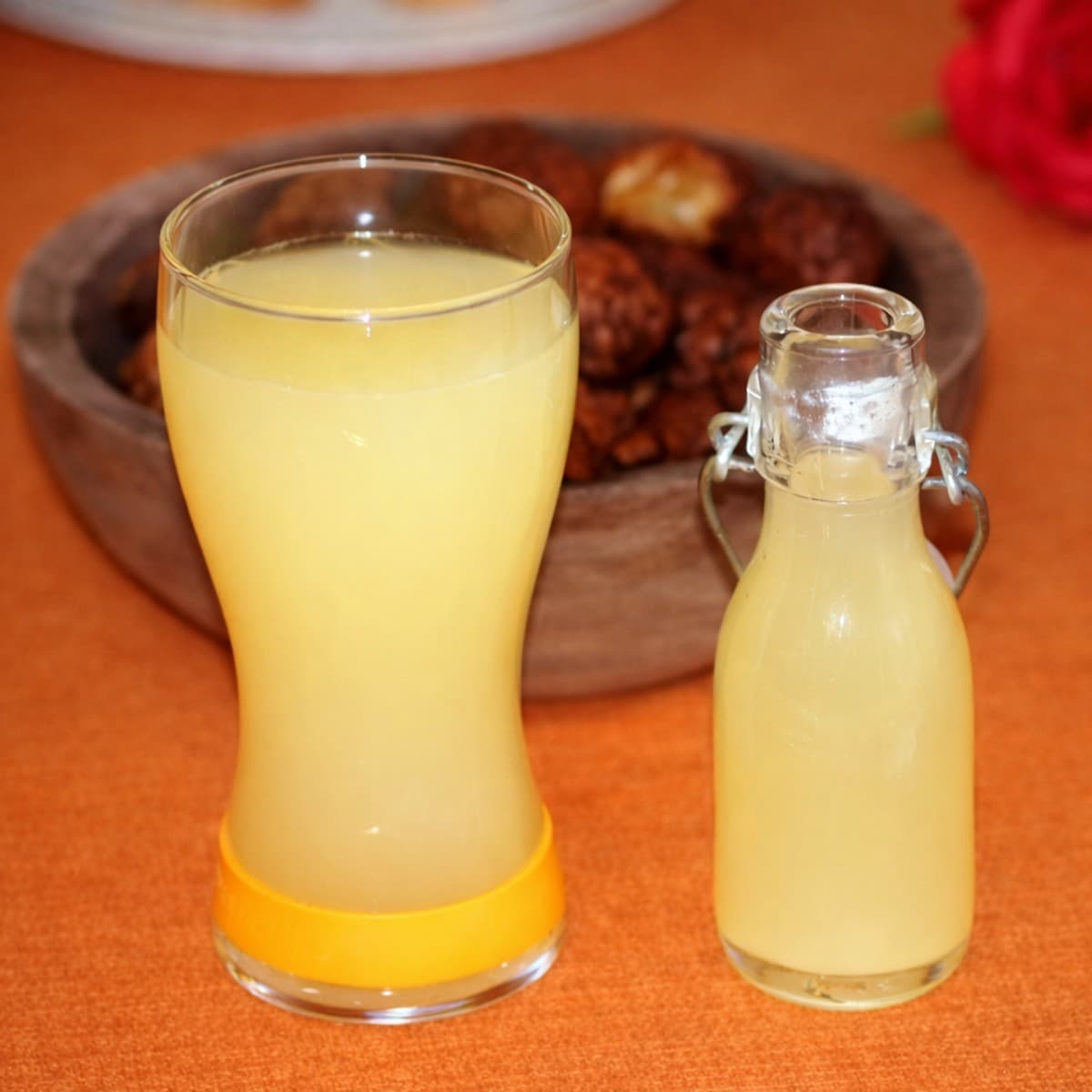 Jus naturel de gingembre et ananas