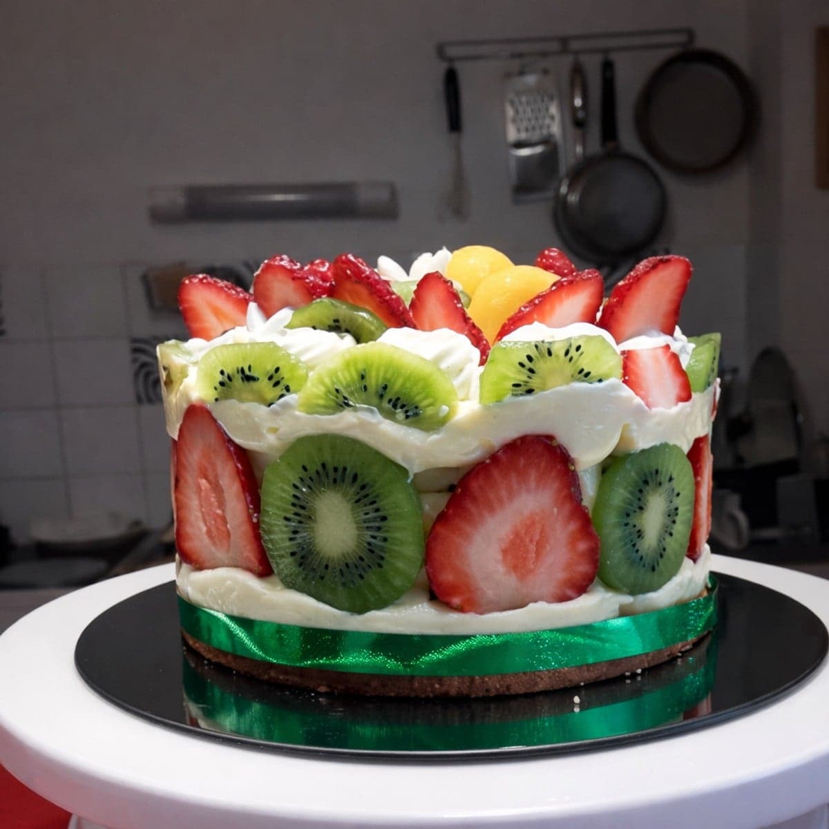 Moelleux aux fruits et crème mousseline